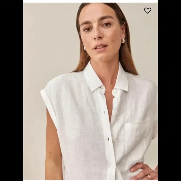 Reformation maira linen top new with tag - Picture 6 of 13